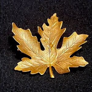 Gold Leaf Brooch